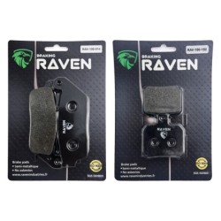 2 Kit plaquettes frein Yamaha X-City 125  Avant et Arrière Nc -  - Raven 103-276