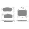 2 Kit plaquettes frein Yamaha X-City 125  Avant et Arrière Nc -  - Raven 103-276