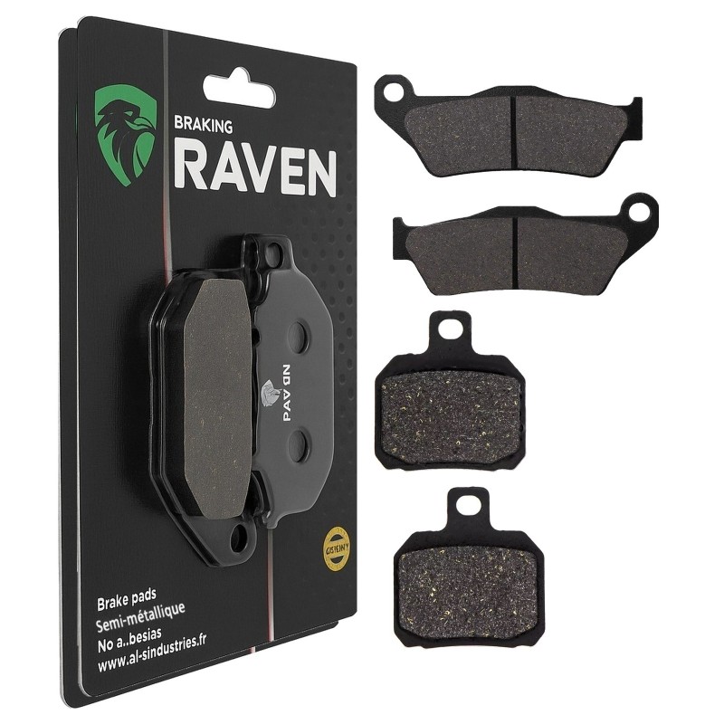 2 Kit plaquettes frein Yamaha Skycruiser 125  Avant et Arrière Nc -  - Raven 103-280