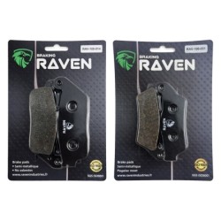 2 Kit plaquettes frein Yamaha X-City 300  Avant et Arrière Nc -  - Raven 103-281