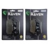 2 Kit plaquettes frein Yamaha X-City 300  Avant et Arrière Nc -  - Raven 103-281