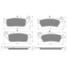 2 Kit plaquettes frein Yamaha X-City 300  Avant et Arrière Nc -  - Raven 103-281