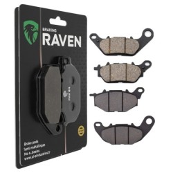 2 Kit plaquettes frein Yamaha X-Max 125 ABS  Avant et Arrière Nc -  - Raven 103-282