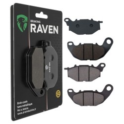 2 Kit plaquettes frein Yamaha X-Max 125 ABS  Avant et Arrière Nc -  - Raven 103-283
