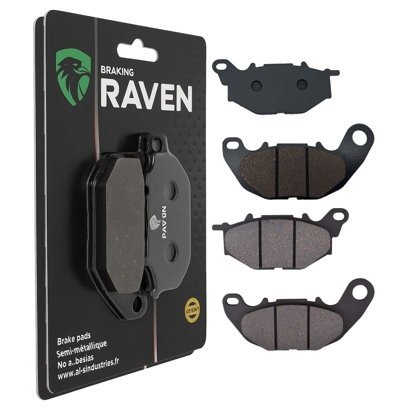 2 Kit plaquettes frein Yamaha X-Max 125 ABS  Avant et Arrière Nc -  - Raven 103-283
