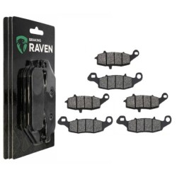 3 Kit plaquettes frein Kawasaki ZR-7 750  Av G, Av D et Ar 104-124X2 -  - Raven 104-001