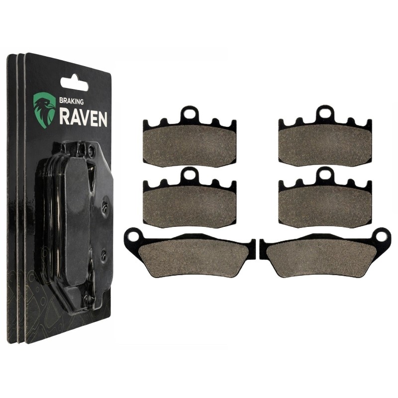 2 Kit plaquettes frein Bmw K 1300 S Sport  Av G, Av D et Ar 292-196X2 -  - Raven 104-002