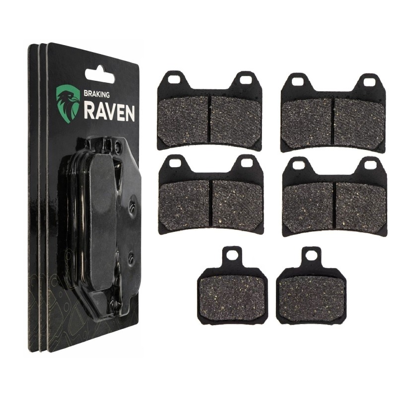 3 Kit plaquettes frein Ducati Supersport 620 S Av G, Av D et Ar 152-141X2 -  - Raven 104-003