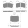 3 Kit plaquettes frein Ducati Supersport 620 S Av G, Av D et Ar 152-141X2 -  - Raven 104-003
