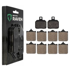 3 Kit plaquettes frein Benelli Titanium 1130 TNT Av G, Av D et Ar 152-177X2 -  - Raven 104-004