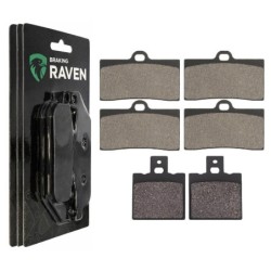 3 Kit plaquettes frein Moto-guzzi California 1100  Av G, Av D et Ar 038-064X2 -  - Raven 104-005