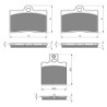 2 Kit plaquettes frein Moto-guzzi Sport 1100  Av G, Av D et Ar 038-064X2 -  - Raven 104-005