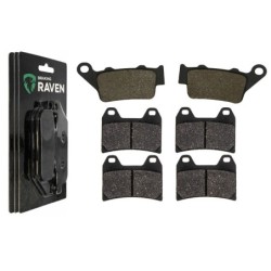 3 Kit plaquettes frein Aprilia Dorsoduro 1200  Av G, Av D et Ar 023-141X2 -  - Raven 104-006