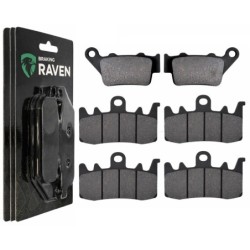 3 Kit plaquettes frein Harley-davidson Pan America 1250 RA1250 et RA1250S Av G, Av D et Ar 023-328X2 - EBC FA208, 213 et FA630 -