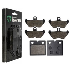 2 Kit plaquettes frein Bmw K 1100 RS  Av G, Av D et Ar 081-117X2 -  - Raven 104-012