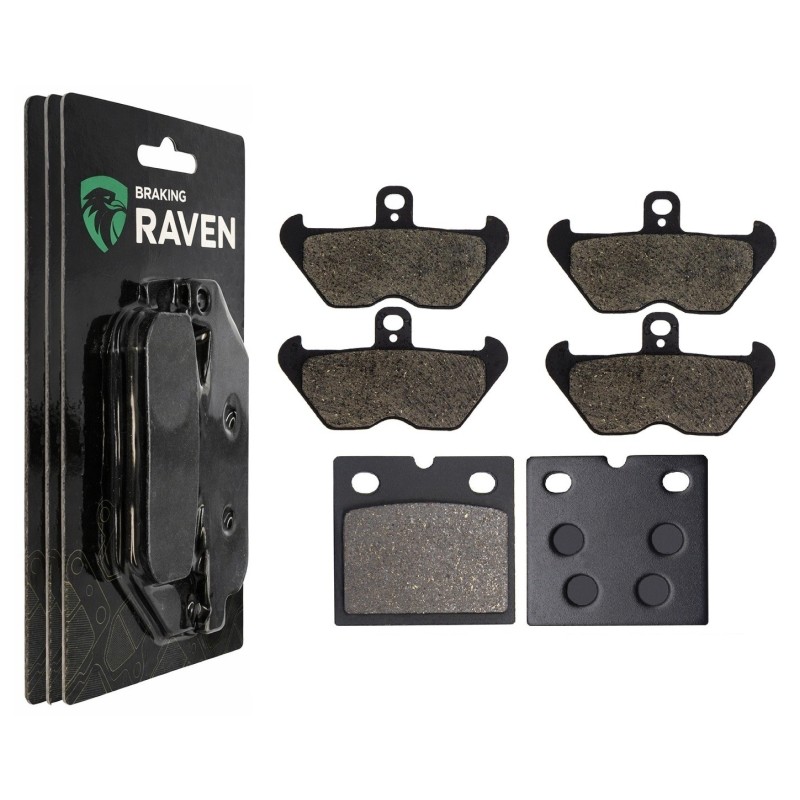 2 Kit plaquettes frein Bmw K 1200 RS  Av G, Av D et Ar 081-117X2 -  - Raven 104-012