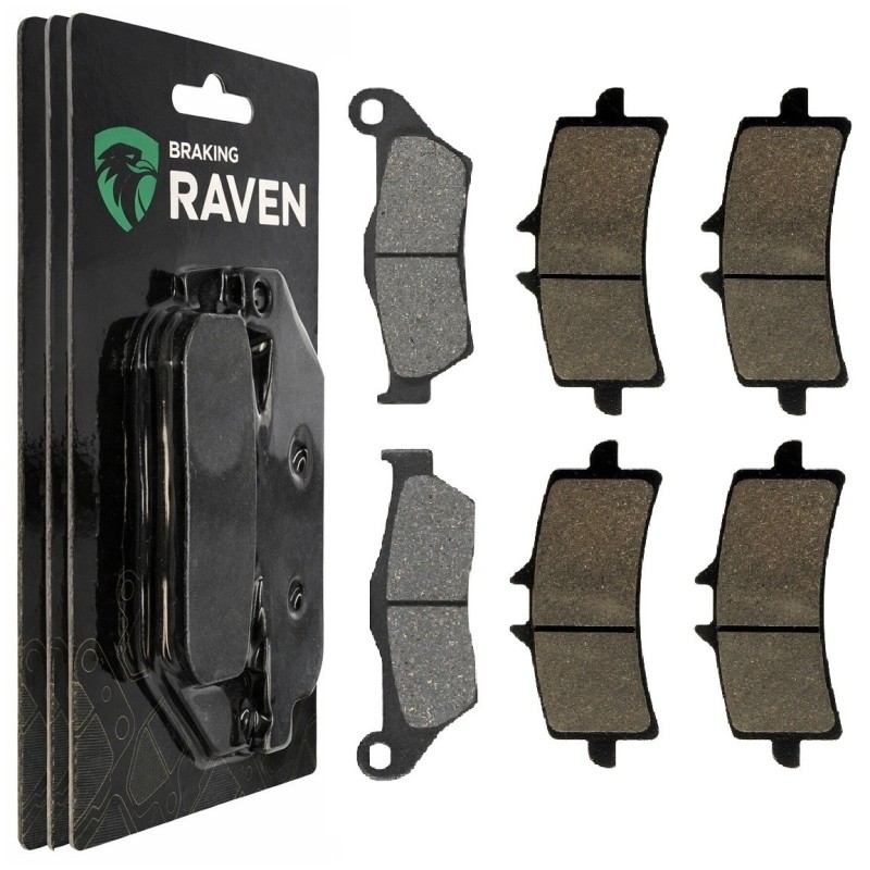 2 Kit plaquettes frein Bmw HP2 1200 Sport  Av G, Av D et Ar 292-258X2 -  - Raven 104-013