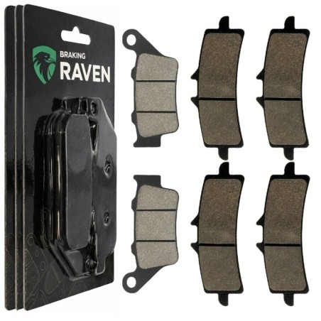 3 Kit plaquettes frein Triumph Street Triple 765 R RS Av G, Av D et Ar 023-258X2 -  - Raven 104-014