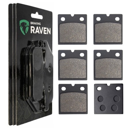 2 Kit plaquettes frein Bmw K 75 RT  Av G, Av D et Ar 081-072X2 -  - Raven 104-019