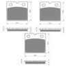 2 Kit plaquettes frein Bmw K 75 RT  Av G, Av D et Ar 081-072X2 -  - Raven 104-019