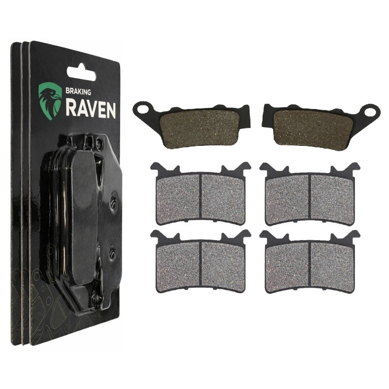 3 Kit plaquettes frein Bmw S 1000 RR  Av G, Av D et Ar 023-415X2 -  - Raven 104-020