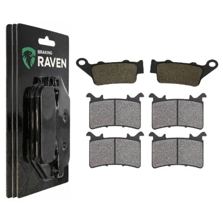 3 Kit plaquettes frein Bmw S 1000 RR  Av G, Av D et Ar 023-415X2 -  - Raven 104-020