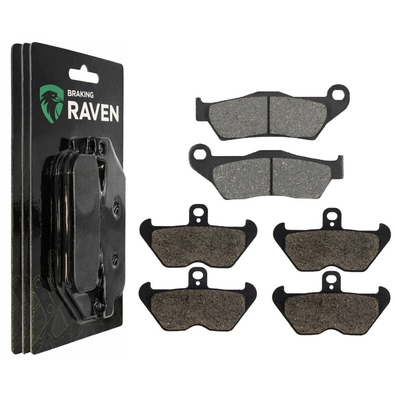 2 Kit plaquettes frein Bmw R 1100 GS  Av G, Av D et Ar 292-117X2 -  - Raven 104-023