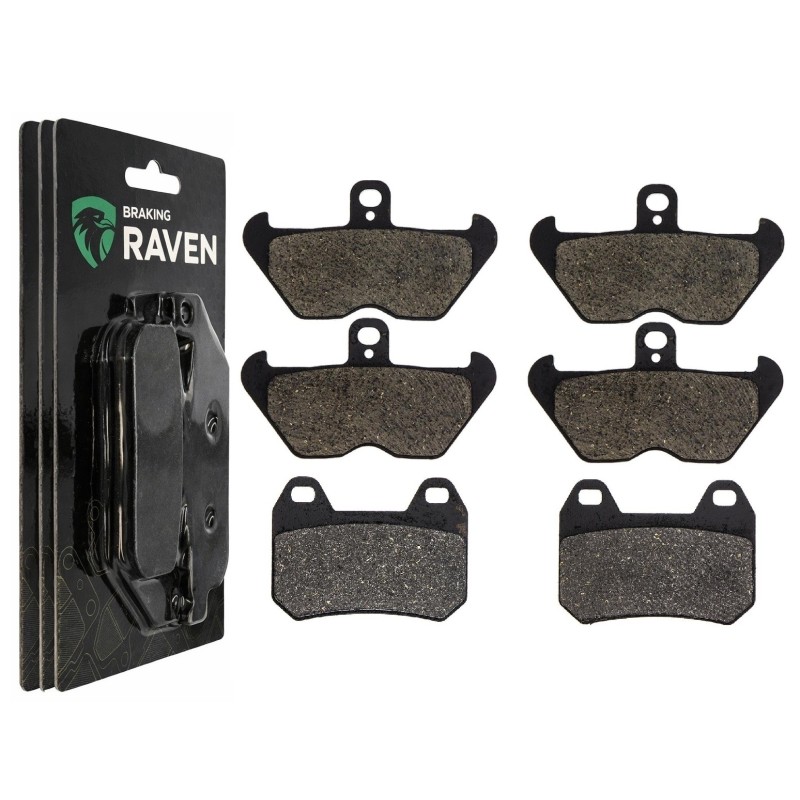 2 Kit plaquettes frein Bmw K 1200 LT  Av G, Av D et Ar 195-117X2 -  - Raven 104-024