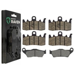 3 Kit plaquettes frein Bmw R Nine T  Av G, Av D et Ar 292-328X2 -  - Raven 104-026