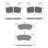 2 Kit plaquettes frein Bmw R 1250 RT  Av G, Av D et Ar 106-397X2 -  - Raven 104-027