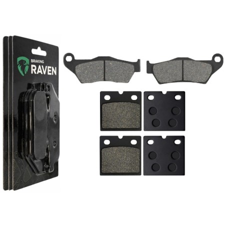 2 Kit plaquettes frein Bmw R 850 GS  Av G, Av D et Ar 292-197X2 -  - Raven 104-028
