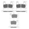 3 Kit plaquettes frein Bmw S 1000 RR Sport  Av G, Av D et Ar 023-397X2 - EBC FA208, 213 et FA724 - Raven 104-030