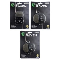 3 Kit plaquettes frein Kawasaki KXF 250 Tecate  Av G, Av D et Ar 007-005X2 -  - Raven 104-032