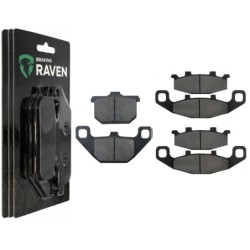3 Kit plaquettes frein Kawasaki GTR 1000  Av G, Av D et Ar 037-013X2 -  - Raven 104-036