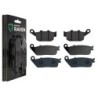 3 Kit plaquettes frein Honda CB 650 F  Av G, Av D et Ar 020-022X2 - EBC FA140 et FA142 - Raven 104-040