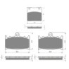 3 Kit plaquettes frein Kawasaki ZZR 1200  Av G, Av D et Ar 016-032X2 -  - Raven 104-044