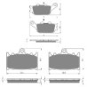 3 Kit plaquettes frein Suzuki GSF 1200 Bandit  Av G, Av D et Ar 021-032X2 - EBC FA174 et FA158 - Raven 104-045