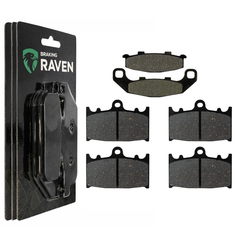 2 Kit plaquettes frein Kawasaki KR-1S 250  Av G, Av D et Ar 044-032X2 -  - Raven 104-046