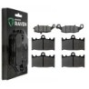 2 Kit plaquettes frein Kawasaki Vulcan 1700 Voyager Custom  Av G, Av D et Ar 124-032X2 -  - Raven 104-048