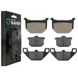3 Kit plaquettes frein Kawasaki Z1000 R Eddie Lawson  Av G, Av D et Ar 127-037X2 -  - Raven 104-049