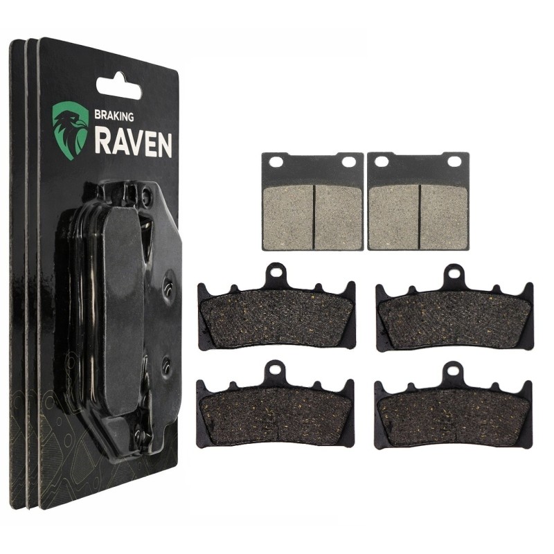 2 Kit plaquettes frein Kawasaki ZRX 1200  Av G, Av D et Ar 016-039X2 -  - Raven 104-050