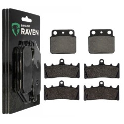 3 Kit plaquettes frein Kawasaki Ninja ZX-9R 900  Av G, Av D et Ar 093-039X2 -  - Raven 104-051