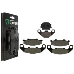 3 Kit plaquettes frein Kawasaki GPZ 500S Serie E  Av G, Av D et Ar 005-044X2 -  - Raven 104-053
