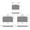 2 Kit plaquettes frein Kawasaki ZRX 400  Av G, Av D et Ar 016-090X2 -  - Raven 104-055