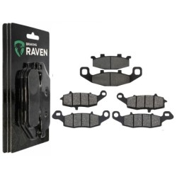 3 Kit plaquettes frein Kawasaki Zephyr 1100  Av G, Av D et Ar 013-104-124 -  - Raven 104-056