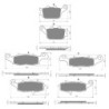 2 Kit plaquettes frein Kawasaki KLV 1000  Av G, Av D et Ar 021-104-124 -  - Raven 104-057