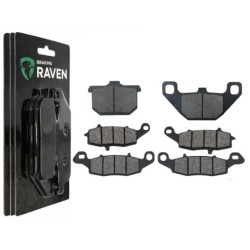 2 Kit plaquettes frein Kawasaki Vulcan 1500 Classic Tourer  Av G, Av D et Ar 037-104-124 -  - Raven 104-058
