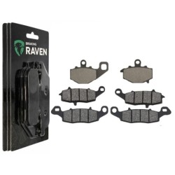 2 Kit plaquettes frein Kawasaki ER-6n 650  Av G, Av D et Ar 093-104-124 -  - Raven 104-059