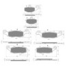 2 Kit plaquettes frein Kawasaki Z750S  Av G, Av D et Ar 093-104-124 -  - Raven 104-059