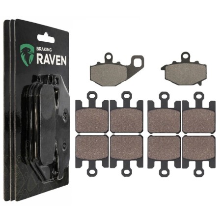 2 Kit plaquettes frein Kawasaki Ninja ZX-6R 636  Av G, Av D et Ar 093-200X2 -  - Raven 104-061